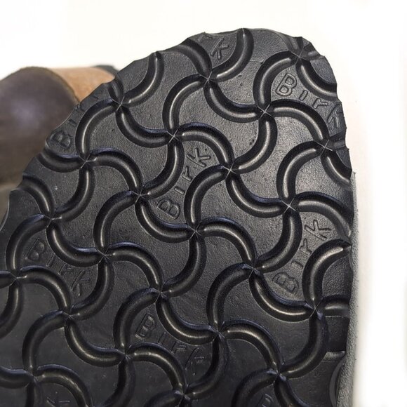 Birkenstock 41 Betula Gray Suede Florida Slides Made in Germany - Picture 10 of 11